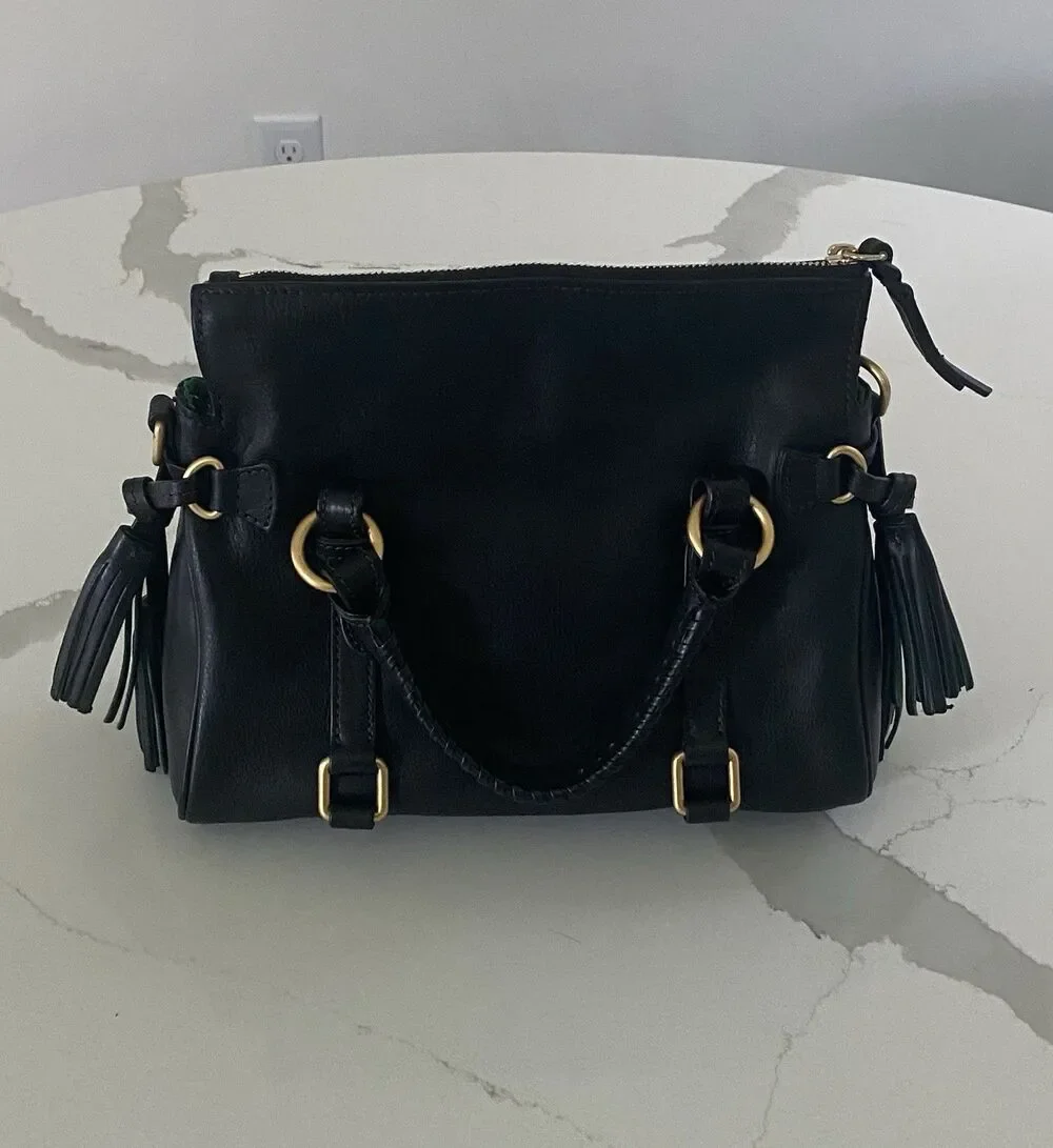 NWOT Dooney & Bourke Black Mini Florentine Satchel